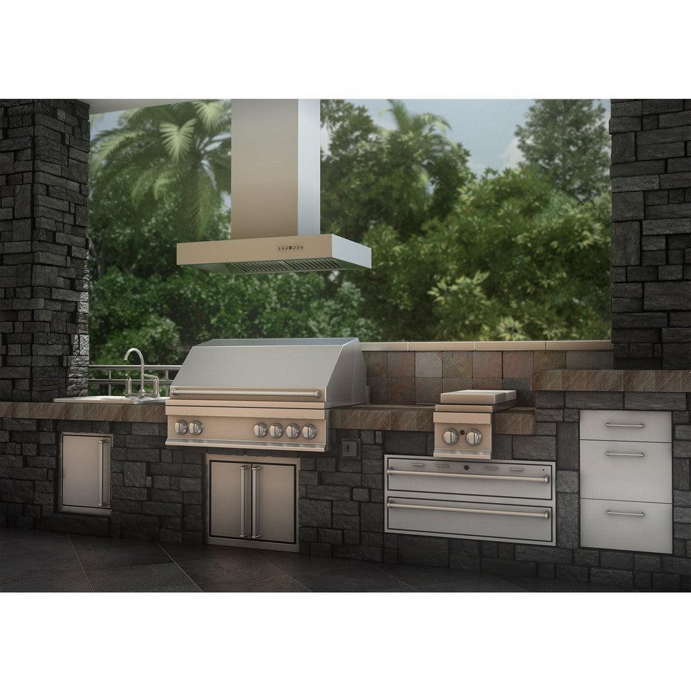 ZLINE Outdoor LowProfile Island Range Hood ZLINE