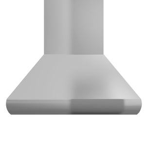 ZLINE Professional Convertible Vent Wall Mount Range Hood in Stainless Steel (587) front.