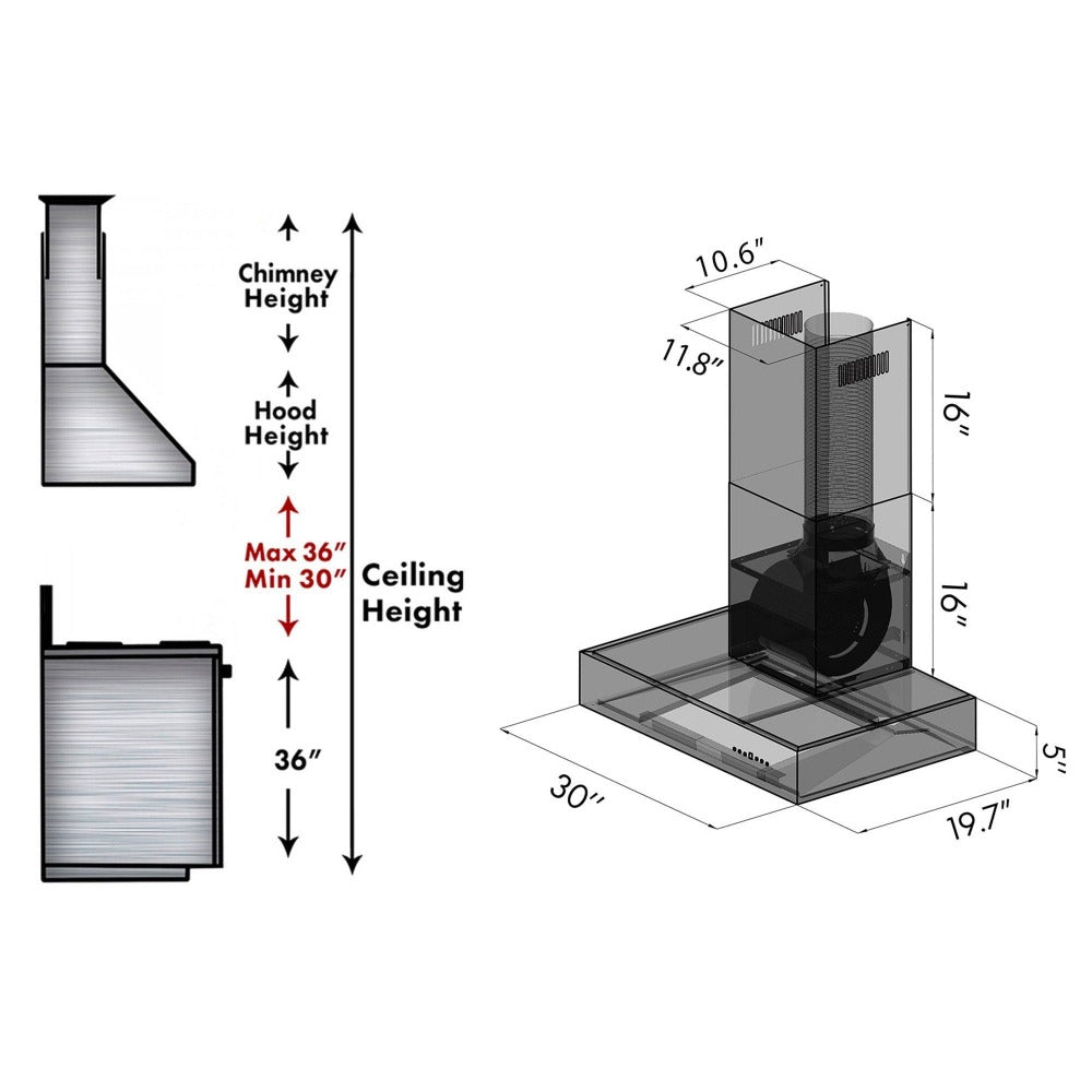 KECOM-30 dimensions.