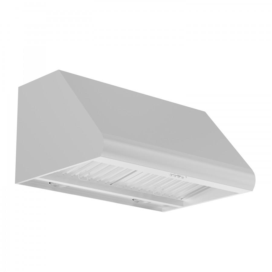 ZLINE Under Cabinet Range Hood in Stainless Steel with Recirculating Options (527) side, under.