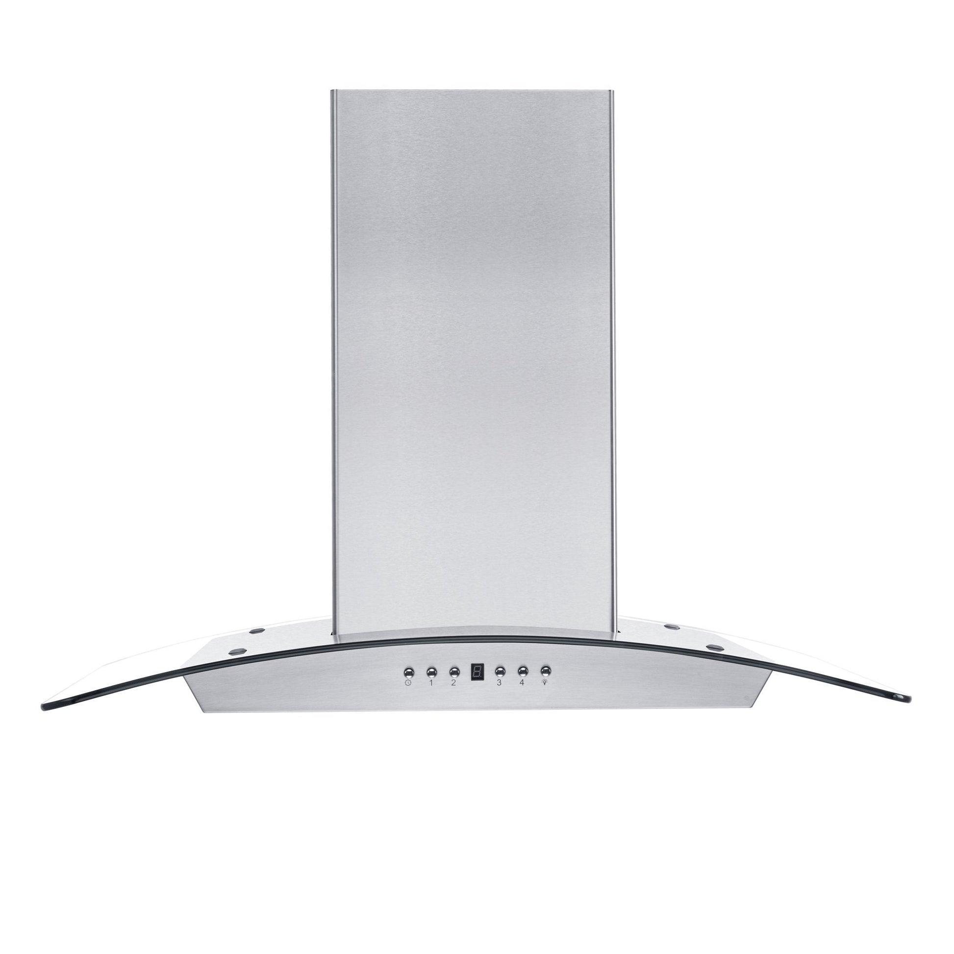 ZLINE Convertible Vent Wall Mount Range Hood in Stainless Steel & Glass (KZ) front.